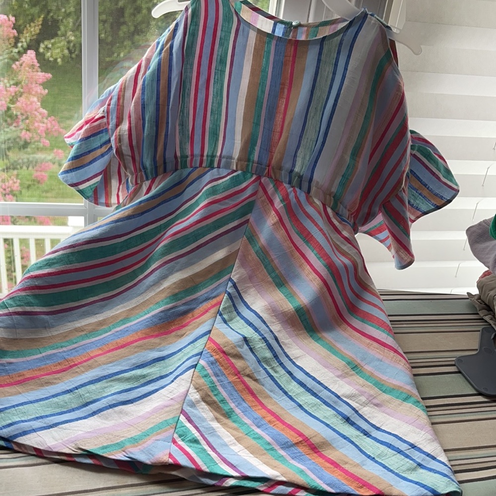 Zara girls cold shoulder dress
